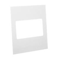 79220X45-N Finish Plate. White. Fits 79210X45-N Mounting Frame. Opening Size 90x45mm.