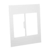79285X45-N Finish Plate. White. Fits 79275X45-N Mounting Frame. Opening Sizes Two 67.5x45mm.
