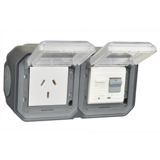 84225-30HG-BLK Argentina 10A GFCI 10Ma Trip Surface Mount IP55