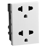 16A-250V & 15A-127V 85100x45D Asia Duplex Outlet, Thailand Duplex Outlet Receptacle