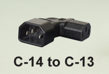 C-14 Left-Angle to C-13 Right-Angle Adapter