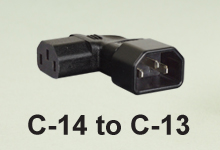 C-14 Right-Angle to C-13 Left-Angle Adapter