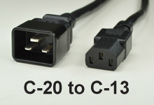 C-20 to C-13 AC Power Cords and AC Cables
