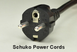 European Schuko AC Power Cords and AC Power Cables