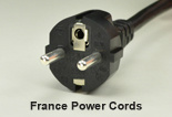 France & Belgium AC Power Cords and AC Power Cables