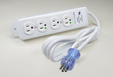 NEMA 5-15 Hospital Grade AC Power Strip