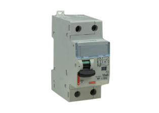 EUROPEAN / INTERNATIONAL GFCI "RCBO" SINGLE POLE + NEUTRAL, 16 AMPERE 230 VOLT CIRCUIT BREAKER (OVERLOAD & GFCI PROTECTION), GFCI 10mA TRIP LEVEL, OVERLOAD C CURVE RANGE, TEST / RESET BUTTON, TRIP INDICATOR, 2 MODULE SIZE, 35 mm DIN RAIL MOUNT. GRAY.

<br><font color="yellow">Notes: </font> 
<br><font color="yellow">*</font> New design #410993 listed below.
<br><font color="yellow">*</font> Optional design #236211 with OVE, IMQ, EAC (Eurasian Conformity), AENOR (Spain) approvals listed below. Scroll down to view.

 