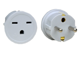 NEMA 6-15R / EUROPEAN SCHUKO CEE 7/7 (EU1-16P) 16 AMPERE-250 VOLT PLUG ADAPTER, 2 POLE-3 WIRE GROUNDING (2P+E). WHITE. <BR> Connects NEMA 6-15P (15A-250V) plugs with European CEE 7/3 Schuko, French CEE 7/5 TYPE E, F outlets. Max. 3680 watts.


<br><font color="yellow">Notes: </font> 
 
<br><font color="yellow">*</font><font color="yellow">*</font> Scroll down to view related product groups including similar adapters or select from Adapter Links and Transformer Links.

<br><font color="yellow">*</font> Adapter Links:  
<font color="yellow">-</font> <a href="https://www.internationalconfig.com/plug_adapt.asp" style="text-decoration: none">Country Specific Adapters</a> <font color="yellow">-</font> <a href="https://www.internationalconfig.com/universal_plug_adapters_multi_configuration_electrical_adapters.asp" style="text-decoration: none">Universal Adapters</a> <font color="yellow">-</font> <a href="https://www.internationalconfig.com/icc5.asp?productgroup=%27Plug%20Adapters%2C%20International%27" style="text-decoration: none">Entire List of Adapters</a> <font color="yellow">-</font> <a href="https://www.internationalconfig.com/Electrical_Adapters_C13_C14_C19_C20_C15_C7_C5_C21_60309_and_Electrical_Adapter_Power_Cords.asp" style="text-decoration: none">IEC 60320 Adapters</a> <font color="yellow">-</font><BR> <a href="https://www.internationalconfig.com/icc6.asp?item=IEC60320-Power-Cord-Splitters" style="text-decoration: none">IEC 60320 Splitter Adapters </a> <font color="yellow">-</font> <a href="https://www.internationalconfig.com/icc6.asp?item=IEC60320-Power-Cord-Splitters" style="text-decoration: none">NEMA Splitter Adapters </a> <font color="yellow">-</font> <a href="https://www.internationalconfig.com/icc6.asp?item=888-2126-ADPU" style="text-decoration: none">IEC 60309 Adapters</a> <font color="yellow">-</font> <a href="https://www.internationalconfig.com/cordhelp.asp" style="text-decoration: none">Worldwide and IEC Power Cord Selector</a>.
<br><font color="yellow">*</font> Transformer Links: <font color="yellow">-</font> <a href="https://www.internationalconfig.com/icc6.asp?item=Transformers" style="text-decoration: none">Step-Up, Step-Down Transformers & Voltage Converters </a>.

