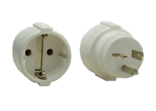 NEMA 6-20P / EUROPEAN CEE 7/3 SCHUKO (EU1-16R) 16 AMPERE-250 VOLT PLUG ADAPTER, 2 POLE-3 WIRE GROUNDING (2P+E). WHITE. 

<br><font color="yellow">Notes: </font> 
<br><font color="yellow">*</font> Connects European CEE 7/7 type F plugs, CEE 7/4 type E plugs, CEE 7/16 type C (Europlug) WITH <font color="yellow"> NEMA 6-20R (20A-250V)</font> OUTLETS. GRAY. 
<br><font color="yellow">*</font><font color="yellow">*</font> Scroll down to view related product groups including similar adapters or select from Adapter Links and Transformer Links.
<br><font color="yellow">*</font> Adapter Links:  
<font color="yellow">-</font> <a href="https://www.internationalconfig.com/plug_adapt.asp" style="text-decoration: none">Country Specific Adapters</a> <font color="yellow">-</font> <a href="https://www.internationalconfig.com/universal_plug_adapters_multi_configuration_electrical_adapters.asp" style="text-decoration: none">Universal Adapters</a> <font color="yellow">-</font> <a href="https://www.internationalconfig.com/icc5.asp?productgroup=%27Plug%20Adapters%2C%20International%27" style="text-decoration: none">Entire List of Adapters</a> <font color="yellow">-</font> <a href="https://www.internationalconfig.com/Electrical_Adapters_C13_C14_C19_C20_C15_C7_C5_C21_60309_and_Electrical_Adapter_Power_Cords.asp" style="text-decoration: none">IEC 60320 Adapters</a> <font color="yellow">-</font><BR> <a href="https://www.internationalconfig.com/icc6.asp?item=IEC60320-Power-Cord-Splitters" style="text-decoration: none">IEC 60320 Splitter Adapters </a> <font color="yellow">-</font> <a href="https://www.internationalconfig.com/icc6.asp?item=IEC60320-Power-Cord-Splitters" style="text-decoration: none">NEMA Splitter Adapters </a> <font color="yellow">-</font> <a href="https://www.internationalconfig.com/icc6.asp?item=888-2126-ADPU" style="text-decoration: none">IEC 60309 Adapters</a> <font color="yellow">-</font> <a href="https://www.internationalconfig.com/cordhelp.asp" style="text-decoration: none">Worldwide and IEC Power Cord Selector</a>.
<br><font color="yellow">*</font> Transformer Links: <font color="yellow">-</font> <a href="https://www.internationalconfig.com/icc6.asp?item=Transformers" style="text-decoration: none">Step-Up, Step-Down Transformers & Voltage Converters </a>.

