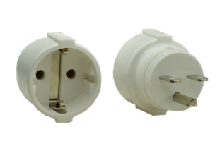 NEMA 6-15P / EUROPEAN CEE 7/3 SCHUKO (EU1-16R) 15 AMPERE-250 VOLT PLUG ADAPTER, 2 POLE-3 WIRE GROUNDING (2P+E). WHITE. 

<br><font color="yellow">Notes: </font> 
<br><font color="yellow">*</font> Connects European CEE 7/7 type F plugs, CEE 7/4 type E plugs, CEE 7/16 type C (Europlug) WITH <font color="yellow"> NEMA 6-15R (15A-250V) & NEMA 6-20R (20A-250V)</font> OUTLETS. GRAY. 
<br><font color="yellow">*</font><font color="yellow">*</font> Scroll down to view related product groups including similar adapters or select from Adapter Links and Transformer Links.
<br><font color="yellow">*</font> Adapter Links:  
<font color="yellow">-</font> <a href="https://www.internationalconfig.com/plug_adapt.asp" style="text-decoration: none">Country Specific Adapters</a> <font color="yellow">-</font> <a href="https://www.internationalconfig.com/universal_plug_adapters_multi_configuration_electrical_adapters.asp" style="text-decoration: none">Universal Adapters</a> <font color="yellow">-</font> <a href="https://www.internationalconfig.com/icc5.asp?productgroup=%27Plug%20Adapters%2C%20International%27" style="text-decoration: none">Entire List of Adapters</a> <font color="yellow">-</font> <a href="https://www.internationalconfig.com/Electrical_Adapters_C13_C14_C19_C20_C15_C7_C5_C21_60309_and_Electrical_Adapter_Power_Cords.asp" style="text-decoration: none">IEC 60320 Adapters</a> <font color="yellow">-</font><BR> <a href="https://www.internationalconfig.com/icc6.asp?item=IEC60320-Power-Cord-Splitters" style="text-decoration: none">IEC 60320 Splitter Adapters </a> <font color="yellow">-</font> <a href="https://www.internationalconfig.com/icc6.asp?item=IEC60320-Power-Cord-Splitters" style="text-decoration: none">NEMA Splitter Adapters </a> <font color="yellow">-</font> <a href="https://www.internationalconfig.com/icc6.asp?item=888-2126-ADPU" style="text-decoration: none">IEC 60309 Adapters</a> <font color="yellow">-</font> <a href="https://www.internationalconfig.com/cordhelp.asp" style="text-decoration: none">Worldwide and IEC Power Cord Selector</a>.
<br><font color="yellow">*</font> Transformer Links: <font color="yellow">-</font> <a href="https://www.internationalconfig.com/icc6.asp?item=Transformers" style="text-decoration: none">Step-Up, Step-Down Transformers & Voltage Converters </a>.

