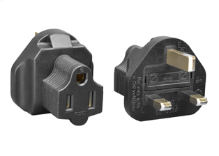 BRITISH, UNITED KINGDOM 13 AMPERE-250 VOLT <font color="yellow"> TYPE G </font> PLUG ADAPTER. CONNECTS AMERICAN NEMA 5-15P PLUGS WITH BRITISH BS 1363 (UK1-13R) POWER OUTLETS, RUBBER, IMPACT RESISTANT, BS 1362 FUSED 13 AMP., 2 POLE-3 WIRE GROUNDING (2P+E). BLACK.

<br><font color="yellow">Notes: </font> 
<br><font color="yellow">*</font> American / European 2 pole-3 wire grounding (2P+E) plug adapters, Universal European / International plug adapters, IEC 60320 C-13, C-14, C-19, C-20 plug adapters are listed below in related products.
<br><font color="yellow">*</font><font color="yellow">*</font> Scroll down to view related product groups including similar adapters or select from Adapter Links and Transformer Links.
<br><font color="yellow">*</font> Adapter Links:  
<font color="yellow">-</font> <a href="https://www.internationalconfig.com/plug_adapt.asp" style="text-decoration: none">Country Specific Adapters</a> <font color="yellow">-</font> <a href="https://www.internationalconfig.com/universal_plug_adapters_multi_configuration_electrical_adapters.asp" style="text-decoration: none">Universal Adapters</a> <font color="yellow">-</font> <a href="https://www.internationalconfig.com/icc5.asp?productgroup=%27Plug%20Adapters%2C%20International%27" style="text-decoration: none">Entire List of Adapters</a> <font color="yellow">-</font> <a href="https://www.internationalconfig.com/Electrical_Adapters_C13_C14_C19_C20_C15_C7_C5_C21_60309_and_Electrical_Adapter_Power_Cords.asp" style="text-decoration: none">IEC 60320 Adapters</a> <font color="yellow">-</font><BR> <a href="https://www.internationalconfig.com/icc6.asp?item=IEC60320-Power-Cord-Splitters" style="text-decoration: none">IEC 60320 Splitter Adapters </a> <font color="yellow">-</font> <a href="https://www.internationalconfig.com/icc6.asp?item=IEC60320-Power-Cord-Splitters" style="text-decoration: none">NEMA Splitter Adapters </a> <font color="yellow">-</font> <a href="https://www.internationalconfig.com/icc6.asp?item=888-2126-ADPU" style="text-decoration: none">IEC 60309 Adapters</a> <font color="yellow">-</font> <a href="https://www.internationalconfig.com/cordhelp.asp" style="text-decoration: none">Worldwide and IEC Power Cord Selector</a>.
<br><font color="yellow">*</font> Transformer Links: <font color="yellow">-</font> <a href="https://www.internationalconfig.com/icc6.asp?item=Transformers" style="text-decoration: none">Step-Up, Step-Down Transformers & Voltage Converters </a>.


 

  