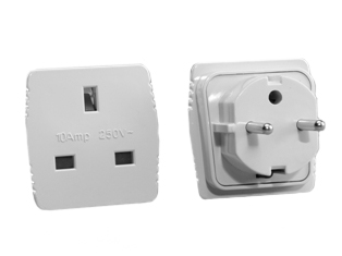 BRITISH, UNITED KINGDOM 10 AMPERE-250 VOLT PLUG ADAPTER. CONNECTS BRITISH TYPE G BS 1363A PLUGS (UK1-13P) TO GERMAN, EUROPEAN CEE 7/3 SCHUKO OUTLETS (EU1-16R) AND FRENCH CEE 7/5 (FR1-16R) OUTLETS, 2 POLE-3 WIRE GROUNDING (2P+E). WHITE. 

<br><font color="yellow">Notes: </font> 
<br><font color="yellow">*</font> Plug end = 4.0 mm diameter pins.
<br><font color="yellow">*</font><font color="yellow">*</font> Scroll down to view related product groups including similar adapters or select from Adapter Links and Transformer Links.
<br><font color="yellow">*</font> Adapter Links:  
<font color="yellow">-</font> <a href="https://www.internationalconfig.com/plug_adapt.asp" style="text-decoration: none">Country Specific Adapters</a> <font color="yellow">-</font> <a href="https://www.internationalconfig.com/universal_plug_adapters_multi_configuration_electrical_adapters.asp" style="text-decoration: none">Universal Adapters</a> <font color="yellow">-</font> <a href="https://www.internationalconfig.com/icc5.asp?productgroup=%27Plug%20Adapters%2C%20International%27" style="text-decoration: none">Entire List of Adapters</a> <font color="yellow">-</font> <a href="https://www.internationalconfig.com/Electrical_Adapters_C13_C14_C19_C20_C15_C7_C5_C21_60309_and_Electrical_Adapter_Power_Cords.asp" style="text-decoration: none">IEC 60320 Adapters</a> <font color="yellow">-</font><BR> <a href="https://www.internationalconfig.com/icc6.asp?item=IEC60320-Power-Cord-Splitters" style="text-decoration: none">IEC 60320 Splitter Adapters </a> <font color="yellow">-</font> <a href="https://www.internationalconfig.com/icc6.asp?item=IEC60320-Power-Cord-Splitters" style="text-decoration: none">NEMA Splitter Adapters </a> <font color="yellow">-</font> <a href="https://www.internationalconfig.com/icc6.asp?item=888-2126-ADPU" style="text-decoration: none">IEC 60309 Adapters</a> <font color="yellow">-</font> <a href="https://www.internationalconfig.com/cordhelp.asp" style="text-decoration: none">Worldwide and IEC Power Cord Selector</a>.
<br><font color="yellow">*</font> Transformer Links: <font color="yellow">-</font> <a href="https://www.internationalconfig.com/icc6.asp?item=Transformers" style="text-decoration: none">Step-Up, Step-Down Transformers & Voltage Converters </a>.
