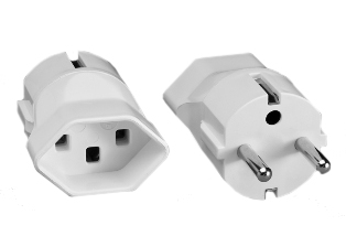 SWITZERLAND, BRAZIL, SOUTH AFRICA 16 AMPERE-250 VOLT PLUG ADAPTER, IMPACT RESISTANT, 2 POLE-3 WIRE GROUNDING (2P+E). WHITE. 

<br><font color="yellow">Notes: </font> 
<br><font color="yellow">*</font> Connects Swiss 10 Amp. (SW1-10P), Swiss 16 Amp. (SW2-16P), Brazil 10 Amp. (BR2-10P), S. Africa SANS 164-2 16A-250V plugs with European Schuko CEE 7/4 (EU1-16R), France / Belgium (FR1-16R) CEE 7/5 outlets, sockets, receptacles.
<br><font color="yellow">*</font><font color="yellow">*</font> Scroll down to view related product groups including similar adapters or select from Adapter Links and Transformer Links.
<br><font color="yellow">*</font> Adapter Links:  
<font color="yellow">-</font> <a href="https://www.internationalconfig.com/plug_adapt.asp" style="text-decoration: none">Country Specific Adapters</a> <font color="yellow">-</font> <a href="https://www.internationalconfig.com/universal_plug_adapters_multi_configuration_electrical_adapters.asp" style="text-decoration: none">Universal Adapters</a> <font color="yellow">-</font> <a href="https://www.internationalconfig.com/icc5.asp?productgroup=%27Plug%20Adapters%2C%20International%27" style="text-decoration: none">Entire List of Adapters</a> <font color="yellow">-</font> <a href="https://www.internationalconfig.com/Electrical_Adapters_C13_C14_C19_C20_C15_C7_C5_C21_60309_and_Electrical_Adapter_Power_Cords.asp" style="text-decoration: none">IEC 60320 Adapters</a> <font color="yellow">-</font><BR> <a href="https://www.internationalconfig.com/icc6.asp?item=IEC60320-Power-Cord-Splitters" style="text-decoration: none">IEC 60320 Splitter Adapters </a> <font color="yellow">-</font> <a href="https://www.internationalconfig.com/icc6.asp?item=IEC60320-Power-Cord-Splitters" style="text-decoration: none">NEMA Splitter Adapters </a> <font color="yellow">-</font> <a href="https://www.internationalconfig.com/icc6.asp?item=888-2126-ADPU" style="text-decoration: none">IEC 60309 Adapters</a> <font color="yellow">-</font> <a href="https://www.internationalconfig.com/cordhelp.asp" style="text-decoration: none">Worldwide and IEC Power Cord Selector</a>.
<br><font color="yellow">*</font> Transformer Links: <font color="yellow">-</font> <a href="https://www.internationalconfig.com/icc6.asp?item=Transformers" style="text-decoration: none">Step-Up, Step-Down Transformers & Voltage Converters </a>.
