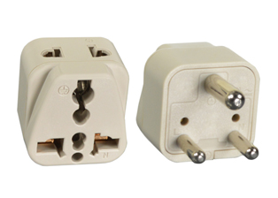 UNIVERSAL <font color="yellow">(MULTI-OUTLET)</font> SOUTH AFRICA, INDIA 5/6 AMPERE-250 VOLT <font color="yellow"> TYPE D </font> PLUG ADAPTER. CONNECTS EUROPEAN, BRITISH, AMERICAN PLUGS AND SOUTH AFRICA SANS 164-2 TYPE N PLUGS PLUGS WITH SOUTH AFRICA, INDIA  BS 546, IS 1293 (5A/6A-250) UK3-5R OUTLETS, 2 POLE-3 WIRE GROUNDING (2P+E). IVORY.

<br><font color="yellow">Notes: </font>
<br><font color="yellow">*</font> Adapter #30245-NS - Maximum in use electrical rating 6 Ampere 250 Volt. 
<br><font color="yellow">*</font> Adapter connects with South Africa, India, BS 546, IS 1293 (5A/6A-250V) type D outlets only.
<br><font color="yellow">*</font> Add-on adapter #74900-SGA required for "Grounding / Earth" connection when #30245 is used with European, German, French Schuko CEE 7/7 & CEE 7/4 plugs.
<br><font color="yellow">*</font> Optional plug adapter with integral "Grounding / Earth" Connection is #30245-GB listed below in related products.
<br><font color="yellow">*</font> View related products below for country specific universal and International worldwide plug adapters for all countries. Scroll down to view.
<br><font color="yellow">*</font><font color="yellow">*</font> Scroll down to view related product groups including similar adapters or select from Adapter Links and Transformer Links.
<br><font color="yellow">*</font> Adapter Links:  
<font color="yellow">-</font> <a href="https://www.internationalconfig.com/plug_adapt.asp" style="text-decoration: none">Country Specific Adapters</a> <font color="yellow">-</font> <a href="https://www.internationalconfig.com/universal_plug_adapters_multi_configuration_electrical_adapters.asp" style="text-decoration: none">Universal Adapters</a> <font color="yellow">-</font> <a href="https://www.internationalconfig.com/icc5.asp?productgroup=%27Plug%20Adapters%2C%20International%27" style="text-decoration: none">Entire List of Adapters</a> <font color="yellow">-</font> <a href="https://www.internationalconfig.com/Electrical_Adapters_C13_C14_C19_C20_C15_C7_C5_C21_60309_and_Electrical_Adapter_Power_Cords.asp" style="text-decoration: none">IEC 60320 Adapters</a> <font color="yellow">-</font><BR> <a href="https://www.internationalconfig.com/icc6.asp?item=IEC60320-Power-Cord-Splitters" style="text-decoration: none">IEC 60320 Splitter Adapters </a> <font color="yellow">-</font> <a href="https://www.internationalconfig.com/icc6.asp?item=IEC60320-Power-Cord-Splitters" style="text-decoration: none">NEMA Splitter Adapters </a> <font color="yellow">-</font> <a href="https://www.internationalconfig.com/icc6.asp?item=888-2126-ADPU" style="text-decoration: none">IEC 60309 Adapters</a> <font color="yellow">-</font> <a href="https://www.internationalconfig.com/cordhelp.asp" style="text-decoration: none">Worldwide and IEC Power Cord Selector</a>.
<br><font color="yellow">*</font> Transformer Links: <font color="yellow">-</font> <a href="https://www.internationalconfig.com/icc6.asp?item=Transformers" style="text-decoration: none">Step-Up, Step-Down Transformers & Voltage Converters </a>.

