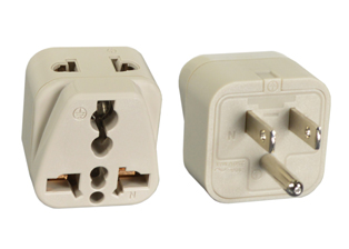 UNIVERSAL <font color="yellow"> MULTI-OUTLET </font> AMERICAN, CANADA 15 AMPERE-125 VOLT PLUG ADAPTER, <font color="yellow"> TYPE B </font>. CONNECTS EUROPEAN, BRITISH, AUSTRALIA, NEMA, WORLDWIDE / INTERNATIONAL PLUGS WITH <font color="yellow"> NEMA 5-15R (15A-125V) & NEMA 5-20R (20A-125V) </font> OUTLETS, 2 POLE-3 WIRE GROUNDING (2P+E). IVORY. 

<br><font color="yellow">Notes: </font>
<br><font color="yellow">*</font> Adapter #30250-NS - Maximum in use electrical ratings:
<BR> 
15 Ampere 125 Volt - North America. 
<BR>
15 Ampere 125 Volt & 10 Ampere 250 Volt - Outside North America.
<br><font color="yellow">*</font> Add-on adapter #74900-SGA required for "Grounding / Earth" connection when #30250-NS is used with European, German, French "Schuko" CEE 7/7 & CEE 7/4 plugs.
<br><font color="yellow">*</font> Optional plug adapter with integral "Grounding / Earth" Connection is #30130 listed below in related products.
<br><font color="yellow">*</font> View related products below for country specific universal and International worldwide plug adapters for all countries. Scroll down to view.
