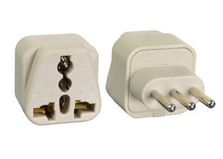 UNIVERSAL ITALY, ITALIAN, CHILE 10 AMPERE-250 VOLT TYPE L PLUG ADAPTER. CONNECTS EUROPEAN, BRITISH, UK, AUSTRALIA, NEMA, WORLDWIDE / INTERNATIONAL PLUGS WITH ITALIAN CEI 23-16/VII (IT1-10R) 10A-250V & (IT2-16R) 16A-250V OUTLETS, 2 POLE-3 WIRE GROUNDING (2P+E). IVORY. 

<br><font color="yellow">Notes: </font>
<br><font color="yellow">*</font> Adapter #30280 - Maximum in use electrical rating 10 Ampere 250 Volt. 
<br><font color="yellow">*</font> Add-on adapter #74900-SGA required for "Grounding / Earth" connection when #30280 is used with European, German, French Schuko CEE 7/7 & CEE 7/4 plugs.
<br><font color="yellow">*</font> Optional plug adapters with integral "Grounding / Earth" connection are #30150 and #30160 listed below in related products.
<br><font color="yellow">*</font> View related products below for country specific universal and international worldwide plug adapters for all countries. Scroll down to view.
<br><font color="yellow">*</font><font color="yellow">*</font> Scroll down to view related product groups including similar adapters or select from Adapter Links and Transformer Links.
<br><font color="yellow">*</font> Adapter Links:  
<font color="yellow">-</font> <a href="https://www.internationalconfig.com/plug_adapt.asp" style="text-decoration: none">Country Specific Adapters</a> <font color="yellow">-</font> <a href="https://www.internationalconfig.com/universal_plug_adapters_multi_configuration_electrical_adapters.asp" style="text-decoration: none">Universal Adapters</a> <font color="yellow">-</font> <a href="https://www.internationalconfig.com/icc5.asp?productgroup=%27Plug%20Adapters%2C%20International%27" style="text-decoration: none">Entire List of Adapters</a> <font color="yellow">-</font> <a href="https://www.internationalconfig.com/Electrical_Adapters_C13_C14_C19_C20_C15_C7_C5_C21_60309_and_Electrical_Adapter_Power_Cords.asp" style="text-decoration: none">IEC 60320 Adapters</a> <font color="yellow">-</font><BR> <a href="https://www.internationalconfig.com/icc6.asp?item=IEC60320-Power-Cord-Splitters" style="text-decoration: none">IEC 60320 Splitter Adapters </a> <font color="yellow">-</font> <a href="https://www.internationalconfig.com/icc6.asp?item=IEC60320-Power-Cord-Splitters" style="text-decoration: none">NEMA Splitter Adapters </a> <font color="yellow">-</font> <a href="https://www.internationalconfig.com/icc6.asp?item=888-2126-ADPU" style="text-decoration: none">IEC 60309 Adapters</a> <font color="yellow">-</font> <a href="https://www.internationalconfig.com/cordhelp.asp" style="text-decoration: none">Worldwide and IEC Power Cord Selector</a>.
<br><font color="yellow">*</font> Transformer Links: <font color="yellow">-</font> <a href="https://www.internationalconfig.com/icc6.asp?item=Transformers" style="text-decoration: none">Step-Up, Step-Down Transformers & Voltage Converters </a>.