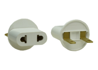 EUROPEAN AMERICAN 250 VOLT PLUG ADAPTER, (2P) NON-GROUNDING. WHITE 
<br><font color="yellow">Notes: </font> 
<br><font color="yellow">*</font> Connects European CEE 7/7 type F plugs, CEE 7/4 type E plugs, CEE 7/16 type C (Europlug) WITH <font color="yellow"> NEMA 6-15R (15A-250V) & NEMA 6-20R (20A-250V)</font> OUTLETS. 


 