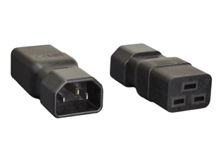 ADAPTER (EXTENSION), IEC 60320 C-14 PLUG, IEC 60320 C-19 CONNECTOR. CONNECTS IEC 60320 C-20 PLUGS WITH IEC 60320 C-13 POWER CORDS, 2 POLE-3 WIRE GROUNDING (2P+E), 15 AMPERE-125 VOLT / 10 AMPERE-250 VOLT. BLACK. 

<br><font color="yellow">Notes: </font> 
<br><font color="yellow">*</font> "Y" type splitter adapters, IEC 60320 C-13, C-14, C-15, C-5, C-7, C-19, C-20 plug adapters & European C-14, C-20 adapters are listed below in related products. Scroll down to view.
<br><font color="yellow">*</font><font color="yellow">*</font> Scroll down to view related product groups including similar adapters or select from Adapter Links and Transformer Links.
<br><font color="yellow">*</font> Adapter Links:  
<font color="yellow">-</font> <a href="https://www.internationalconfig.com/plug_adapt.asp" style="text-decoration: none">Country Specific Adapters</a> <font color="yellow">-</font> <a href="https://www.internationalconfig.com/universal_plug_adapters_multi_configuration_electrical_adapters.asp" style="text-decoration: none">Universal Adapters</a> <font color="yellow">-</font> <a href="https://www.internationalconfig.com/icc5.asp?productgroup=%27Plug%20Adapters%2C%20International%27" style="text-decoration: none">Entire List of Adapters</a> <font color="yellow">-</font> <a href="https://www.internationalconfig.com/Electrical_Adapters_C13_C14_C19_C20_C15_C7_C5_C21_60309_and_Electrical_Adapter_Power_Cords.asp" style="text-decoration: none">IEC 60320 Adapters</a> <font color="yellow">-</font><BR> <a href="https://www.internationalconfig.com/icc6.asp?item=IEC60320-Power-Cord-Splitters" style="text-decoration: none">IEC 60320 Splitter Adapters </a> <font color="yellow">-</font> <a href="https://www.internationalconfig.com/icc6.asp?item=IEC60320-Power-Cord-Splitters" style="text-decoration: none">NEMA Splitter Adapters </a> <font color="yellow">-</font> <a href="https://www.internationalconfig.com/icc6.asp?item=888-2126-ADPU" style="text-decoration: none">IEC 60309 Adapters</a> <font color="yellow">-</font> <a href="https://www.internationalconfig.com/cordhelp.asp" style="text-decoration: none">Worldwide and IEC Power Cord Selector</a>.
<br><font color="yellow">*</font> Transformer Links: <font color="yellow">-</font> <a href="https://www.internationalconfig.com/icc6.asp?item=Transformers" style="text-decoration: none">Step-Up, Step-Down Transformers & Voltage Converters </a>.