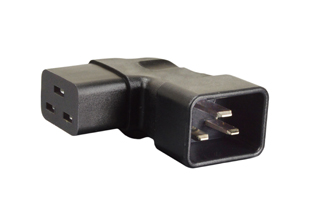 ADAPTER, 16 AMPERE 250 VOLT, IEC 60320 C-20 PLUG, RIGHT / LEFT ANGLE IEC 60320 C-19 CONNECTOR, 2 POLE-3 WIRE GROUNDING (2P+E). BLACK.

<br><font color="yellow">Notes: </font> 
<br><font color="yellow">*</font> Adapters right or left angle orientation is based on users C-19 receptacle orientation.
<br><font color="yellow">*</font> Mates with IEC 60320 C-19 power outlets and cord sets.
<br><font color="yellow">*</font><font color="yellow">*</font> Scroll down to view related product groups including similar adapters or select from Adapter Links and Transformer Links.
<br><font color="yellow">*</font> Adapter Links:  
<font color="yellow">-</font> <a href="https://www.internationalconfig.com/plug_adapt.asp" style="text-decoration: none">Country Specific Adapters</a> <font color="yellow">-</font> <a href="https://www.internationalconfig.com/universal_plug_adapters_multi_configuration_electrical_adapters.asp" style="text-decoration: none">Universal Adapters</a> <font color="yellow">-</font> <a href="https://www.internationalconfig.com/icc5.asp?productgroup=%27Plug%20Adapters%2C%20International%27" style="text-decoration: none">Entire List of Adapters</a> <font color="yellow">-</font> <a href="https://www.internationalconfig.com/Electrical_Adapters_C13_C14_C19_C20_C15_C7_C5_C21_60309_and_Electrical_Adapter_Power_Cords.asp" style="text-decoration: none">IEC 60320 Adapters</a> <font color="yellow">-</font><BR> <a href="https://www.internationalconfig.com/icc6.asp?item=IEC60320-Power-Cord-Splitters" style="text-decoration: none">IEC 60320 Splitter Adapters </a> <font color="yellow">-</font> <a href="https://www.internationalconfig.com/icc6.asp?item=IEC60320-Power-Cord-Splitters" style="text-decoration: none">NEMA Splitter Adapters </a> <font color="yellow">-</font> <a href="https://www.internationalconfig.com/icc6.asp?item=888-2126-ADPU" style="text-decoration: none">IEC 60309 Adapters</a> <font color="yellow">-</font> <a href="https://www.internationalconfig.com/cordhelp.asp" style="text-decoration: none">Worldwide and IEC Power Cord Selector</a>.
<br><font color="yellow">*</font> Transformer Links: <font color="yellow">-</font> <a href="https://www.internationalconfig.com/icc6.asp?item=Transformers" style="text-decoration: none">Step-Up, Step-Down Transformers & Voltage Converters </a>.