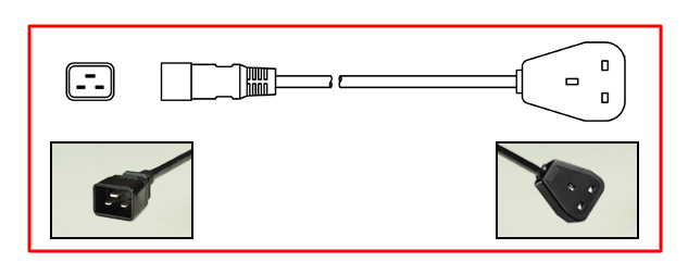 IEC 60320 C-20 PLUG ADAPTER, 13 AMPERE-250 VOLT. CONNECTS IEC 60320 C-19 OUTLETS / CONNECTORS WITH BRITISH <font color="yellow"> TYPE G </font> BS 1363 (UK1-13P) PLUGS, 2 POLE-3 WIRE GROUNDING (2P+E), 0.3 METERS (1 FOOT) (12") LONG. BLACK.
<br><font color="yellow">Length: 0.3 METERS (1 FOOT)</font>

<br><font color="yellow">Notes: </font>  
<br><font color="yellow">*</font><font color="yellow">*</font> Scroll down to view related product groups including similar adapters or select from Adapter Links and Transformer Links.
<br><font color="yellow">*</font> Adapter Links:  
<font color="yellow">-</font> <a href="https://www.internationalconfig.com/plug_adapt.asp" style="text-decoration: none">Country Specific Adapters</a> <font color="yellow">-</font> <a href="https://www.internationalconfig.com/universal_plug_adapters_multi_configuration_electrical_adapters.asp" style="text-decoration: none">Universal Adapters</a> <font color="yellow">-</font> <a href="https://www.internationalconfig.com/icc5.asp?productgroup=%27Plug%20Adapters%2C%20International%27" style="text-decoration: none">Entire List of Adapters</a> <font color="yellow">-</font> <a href="https://www.internationalconfig.com/Electrical_Adapters_C13_C14_C19_C20_C15_C7_C5_C21_60309_and_Electrical_Adapter_Power_Cords.asp" style="text-decoration: none">IEC 60320 Adapters</a> <font color="yellow">-</font><BR> <a href="https://www.internationalconfig.com/icc6.asp?item=IEC60320-Power-Cord-Splitters" style="text-decoration: none">IEC 60320 Splitter Adapters </a> <font color="yellow">-</font> <a href="https://www.internationalconfig.com/icc6.asp?item=IEC60320-Power-Cord-Splitters" style="text-decoration: none">NEMA Splitter Adapters </a> <font color="yellow">-</font> <a href="https://www.internationalconfig.com/icc6.asp?item=888-2126-ADPU" style="text-decoration: none">IEC 60309 Adapters</a> <font color="yellow">-</font> <a href="https://www.internationalconfig.com/cordhelp.asp" style="text-decoration: none">Worldwide and IEC Power Cord Selector</a>.
<br><font color="yellow">*</font> Transformer Links: <font color="yellow">-</font> <a href="https://www.internationalconfig.com/icc6.asp?item=Transformers" style="text-decoration: none">Step-Up, Step-Down Transformers & Voltage Converters </a>.