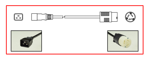 15 AMPERE-250 VOLT PLUG ADAPTER. CONNECTS NEMA L6-15 (L615, L615P, L6-15P) PLUG TO IEC 60320 C-19 CONNECTOR. IEC 60320 C-20 MALE PLUG END, NEMA L6-15R CONNECTOR END, 14/3 AWG, SJTO CORDAGE, 2 POLE-3 WIRE GROUNDING, 0.3 METERS (1 FOOT) (12") LONG. BLACK. 
<br><font color="yellow">Length: 0.3 METERS (1 FOOT)</font>

<br><font color="yellow">Notes: </font> 
<br><font color="yellow">*</font> Custom lengths available.
<br><font color="yellow">*</font><font color="yellow">*</font> Scroll down to view related product groups including similar adapters or select from Adapter Links and Transformer Links.
<br><font color="yellow">*</font> Adapter Links:  
<font color="yellow">-</font> <a href="https://www.internationalconfig.com/plug_adapt.asp" style="text-decoration: none">Country Specific Adapters</a> <font color="yellow">-</font> <a href="https://www.internationalconfig.com/universal_plug_adapters_multi_configuration_electrical_adapters.asp" style="text-decoration: none">Universal Adapters</a> <font color="yellow">-</font> <a href="https://www.internationalconfig.com/icc5.asp?productgroup=%27Plug%20Adapters%2C%20International%27" style="text-decoration: none">Entire List of Adapters</a> <font color="yellow">-</font> <a href="https://www.internationalconfig.com/Electrical_Adapters_C13_C14_C19_C20_C15_C7_C5_C21_60309_and_Electrical_Adapter_Power_Cords.asp" style="text-decoration: none">IEC 60320 Adapters</a> <font color="yellow">-</font><BR> <a href="https://www.internationalconfig.com/icc6.asp?item=IEC60320-Power-Cord-Splitters" style="text-decoration: none">IEC 60320 Splitter Adapters </a> <font color="yellow">-</font> <a href="https://www.internationalconfig.com/icc6.asp?item=IEC60320-Power-Cord-Splitters" style="text-decoration: none">NEMA Splitter Adapters </a> <font color="yellow">-</font> <a href="https://www.internationalconfig.com/icc6.asp?item=888-2126-ADPU" style="text-decoration: none">IEC 60309 Adapters</a> <font color="yellow">-</font> <a href="https://www.internationalconfig.com/cordhelp.asp" style="text-decoration: none">Worldwide and IEC Power Cord Selector</a>.
<br><font color="yellow">*</font> Transformer Links: <font color="yellow">-</font> <a href="https://www.internationalconfig.com/icc6.asp?item=Transformers" style="text-decoration: none">Step-Up, Step-Down Transformers & Voltage Converters </a>.