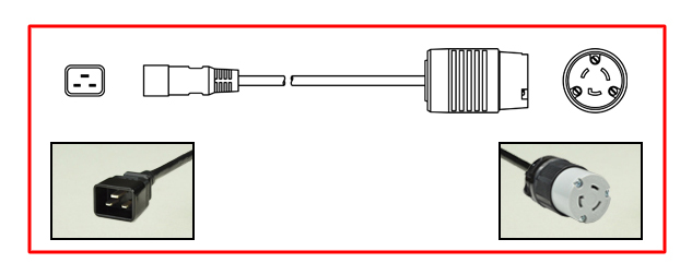 20 AMPERE-125 VOLT PLUG ADAPTER. CONNECTS NEMA L5-20P PLUG TO IEC 60320 C-19 CONNECTOR. IEC 60320 C-20 MALE PLUG END,  NEMA L5-20R CONNECTOR END, 12/3 AWG, SJTO CORDAGE, 2 POLE-3 WIRE GROUNDING, 0.3 METERS (1 FOOT) (12") LONG. BLACK.
<br><font color="yellow">Length: 0.3 METERS (1 FOOT)</font>

<br><font color="yellow">Notes: </font> 
<br><font color="yellow">*</font> Custom lengths available.
<br><font color="yellow">*</font><font color="yellow">*</font> Scroll down to view related product groups including similar adapters or select from Adapter Links and Transformer Links.
<br><font color="yellow">*</font> Adapter Links:  
<font color="yellow">-</font> <a href="https://www.internationalconfig.com/plug_adapt.asp" style="text-decoration: none">Country Specific Adapters</a> <font color="yellow">-</font> <a href="https://www.internationalconfig.com/universal_plug_adapters_multi_configuration_electrical_adapters.asp" style="text-decoration: none">Universal Adapters</a> <font color="yellow">-</font> <a href="https://www.internationalconfig.com/icc5.asp?productgroup=%27Plug%20Adapters%2C%20International%27" style="text-decoration: none">Entire List of Adapters</a> <font color="yellow">-</font> <a href="https://www.internationalconfig.com/Electrical_Adapters_C13_C14_C19_C20_C15_C7_C5_C21_60309_and_Electrical_Adapter_Power_Cords.asp" style="text-decoration: none">IEC 60320 Adapters</a> <font color="yellow">-</font><BR> <a href="https://www.internationalconfig.com/icc6.asp?item=IEC60320-Power-Cord-Splitters" style="text-decoration: none">IEC 60320 Splitter Adapters </a> <font color="yellow">-</font> <a href="https://www.internationalconfig.com/icc6.asp?item=IEC60320-Power-Cord-Splitters" style="text-decoration: none">NEMA Splitter Adapters </a> <font color="yellow">-</font> <a href="https://www.internationalconfig.com/icc6.asp?item=888-2126-ADPU" style="text-decoration: none">IEC 60309 Adapters</a> <font color="yellow">-</font> <a href="https://www.internationalconfig.com/cordhelp.asp" style="text-decoration: none">Worldwide and IEC Power Cord Selector</a>.
<br><font color="yellow">*</font> Transformer Links: <font color="yellow">-</font> <a href="https://www.internationalconfig.com/icc6.asp?item=Transformers" style="text-decoration: none">Step-Up, Step-Down Transformers & Voltage Converters </a>.