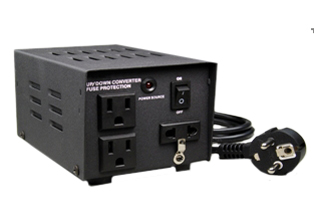 EUROPEAN INTERNATIONAL COMBINATION VOLTAGE STEP-DOWN OR STEP-UP TRANSFORMER, 300 WATTS (VA), 50/60 HZ, FUSED, NEMA 5-15R OUTLET. ON-OFF SWITCH, 5.0 FOOT LONG POWER SUPPLY CORD WITH SCHUKO EU1-16P PLUG. CE MARK.

<br><font color="yellow">Notes: </font> 
<br><font color="yellow">*</font> Adapters available that convert transformer power cord plug to all International and European outlets. View links below.
<br><font color="yellow">*</font> Auto transformers change voltage levels and not frequency from 50 Hz to 60 Hz cycle (Hertz) or vice versa. Appliances using synchronous motors should have motor designed for specific frequency if motor speed is critical for proper operation of appliance or equipment. <font color="yellow">*</font> Not for use with medical equipment or refrigerators.

<br><font color="yellow">*</font><font color="yellow">*</font><font color="yellow">*</font> Scroll down to view transformer & voltage converter models. View links below for Worldwide International plug adapters. 
 
<br><font color="yellow">*</font> Select power connection adapters from adapter links. Adapters available for all countries. 

<br><font color="yellow">*</font> Adapter Links:  
 
<font color="yellow">*</font> <a href="https://www.internationalconfig.com/plug_adapt.asp" style="text-decoration: none">Country Specific Adapters</a>, <font color="yellow">*</font> <a href="https://www.internationalconfig.com/universal_plug_adapters_multi_configuration_electrical_adapters.asp" style="text-decoration: none">Universal Adapters</a>, <font color="yellow">*</font> <a href="https://www.internationalconfig.com/icc5.asp?productgroup=%27Plug%20Adapters%2C%20International%27" style="text-decoration: none">Entire List of Adapters</a>, <font color="yellow">*</font> <a href="https://www.internationalconfig.com/Electrical_Adapters_C13_C14_C19_C20_C15_C7_C5_C21_60309_and_Electrical_Adapter_Power_Cords.asp" style="text-decoration: none">IEC 60320 Adapters</a>, <BR><font color="yellow">*</font> <a href="https://www.internationalconfig.com/icc6.asp?item=IEC60320-Power-Cord-Splitters" style="text-decoration: none">IEC 60320 Splitter Adapters </a>, <font color="yellow">*</font> <a href="https://www.internationalconfig.com/icc6.asp?item=IEC60320-Power-Cord-Splitters" style="text-decoration: none">NEMA Splitter Adapters </a>, <font color="yellow">*</font> <a href="https://www.internationalconfig.com/icc6.asp?item=888-2126-ADPU" style="text-decoration: none">IEC 60309 Adapters</a>, <font color="yellow">*</font> <a href="https://www.internationalconfig.com/cordhelp.asp" style="text-decoration: none">Worldwide and IEC Power Cord Selector</a>.
