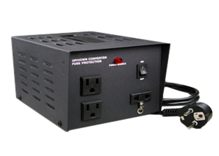 EUROPEAN INTERNATIONAL COMBINATION VOLTAGE STEP-DOWN OR STEP-UP TRANSFORMER, 800 WATTS (VA), 50/60 HZ, FUSED, NEMA 5-15R OUTLET. ON-OFF SWITCH, 5.0 FOOT LONG POWER SUPPLY CORD WITH "SCHUKO" EU1-16P PLUG. CE MARK.

<br><font color="yellow">Notes: </font> 
<br><font color="yellow">*</font> Adapters available that convert transformer power cord plug to all International and European outlets. View links below.
<br><font color="yellow">*</font> Auto transformers change voltage levels and not frequency from 50 Hz to 60 Hz cycle (Hertz) or vice versa. Appliances using synchronous motors should have motor designed for specific frequency if motor speed is critical for proper operation of appliance or equipment. <font color="yellow">*</font> Not for use with medical equipment or refrigerators.

<br><font color="yellow">*</font><font color="yellow">*</font><font color="yellow">*</font> Scroll down to view transformer & voltage converter models. View links below for Worldwide International plug adapters. 
 
<br><font color="yellow">*</font> Select power connection adapters from adapter links. Adapters available for all countries. 

<br><font color="yellow">*</font> Adapter Links:  
 
<font color="yellow">*</font> <a href="https://www.internationalconfig.com/plug_adapt.asp" style="text-decoration: none">Country Specific Adapters</a>, <font color="yellow">*</font> <a href="https://www.internationalconfig.com/universal_plug_adapters_multi_configuration_electrical_adapters.asp" style="text-decoration: none">Universal Adapters</a>, <font color="yellow">*</font> <a href="https://www.internationalconfig.com/icc5.asp?productgroup=%27Plug%20Adapters%2C%20International%27" style="text-decoration: none">Entire List of Adapters</a>, <font color="yellow">*</font> <a href="https://www.internationalconfig.com/Electrical_Adapters_C13_C14_C19_C20_C15_C7_C5_C21_60309_and_Electrical_Adapter_Power_Cords.asp" style="text-decoration: none">IEC 60320 Adapters</a>, <BR><font color="yellow">*</font> <a href="https://www.internationalconfig.com/icc6.asp?item=IEC60320-Power-Cord-Splitters" style="text-decoration: none">IEC 60320 Splitter Adapters </a>, <font color="yellow">*</font> <a href="https://www.internationalconfig.com/icc6.asp?item=IEC60320-Power-Cord-Splitters" style="text-decoration: none">NEMA Splitter Adapters </a>, <font color="yellow">*</font> <a href="https://www.internationalconfig.com/icc6.asp?item=888-2126-ADPU" style="text-decoration: none">IEC 60309 Adapters</a>, <font color="yellow">*</font> <a href="https://www.internationalconfig.com/cordhelp.asp" style="text-decoration: none">Worldwide and IEC Power Cord Selector</a>.
