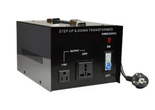 EUROPEAN INTERNATIONAL STEP UP, STEP DOWN VOLTAGE TRANSFORMER, 3000 WATTS (VA), 50/60 HZ, ONE NEMA 5-15R AND ONE EUROPEAN UNIVERSAL FUSED OUTLETS, CIRCUIT BREAKER, POWER ON INDICATOR LIGHT, ON/OFF SWITCH, 5.0 FOOT LONG POWER SUPPLY CORD WITH SCHUKO EU1-16P PLUG. CE MARK.

<br><font color="yellow">Notes: </font> 
<br><font color="yellow">*</font> Adapters available that convert transformer power cord plug to all International and European outlets. View links below.
<br><font color="yellow">*</font> Auto transformers change voltage levels and not frequency from 50 Hz to 60 Hz cycle (Hertz) or vice versa. Appliances using synchronous motors should have motor designed for specific frequency if motor speed is critical for proper operation of appliance or equipment. <font color="yellow">*</font> Not for use with medical equipment or refrigerators.

<br><font color="yellow">*</font><font color="yellow">*</font><font color="yellow">*</font> Scroll down to view transformer & voltage converter models. View links below for Worldwide International plug adapters. 
 
<br><font color="yellow">*</font> Select power connection adapters from adapter links. Adapters available for all countries. 

<br><font color="yellow">*</font> Adapter Links:  
 
<font color="yellow">*</font> <a href="https://www.internationalconfig.com/plug_adapt.asp" style="text-decoration: none">Country Specific Adapters</a>, <font color="yellow">*</font> <a href="https://www.internationalconfig.com/universal_plug_adapters_multi_configuration_electrical_adapters.asp" style="text-decoration: none">Universal Adapters</a>, <font color="yellow">*</font> <a href="https://www.internationalconfig.com/icc5.asp?productgroup=%27Plug%20Adapters%2C%20International%27" style="text-decoration: none">Entire List of Adapters</a>, <font color="yellow">*</font> <a href="https://www.internationalconfig.com/Electrical_Adapters_C13_C14_C19_C20_C15_C7_C5_C21_60309_and_Electrical_Adapter_Power_Cords.asp" style="text-decoration: none">IEC 60320 Adapters</a>, <BR><font color="yellow">*</font> <a href="https://www.internationalconfig.com/icc6.asp?item=IEC60320-Power-Cord-Splitters" style="text-decoration: none">IEC 60320 Splitter Adapters </a>, <font color="yellow">*</font> <a href="https://www.internationalconfig.com/icc6.asp?item=IEC60320-Power-Cord-Splitters" style="text-decoration: none">NEMA Splitter Adapters </a>, <font color="yellow">*</font> <a href="https://www.internationalconfig.com/icc6.asp?item=888-2126-ADPU" style="text-decoration: none">IEC 60309 Adapters</a>, <font color="yellow">*</font> <a href="https://www.internationalconfig.com/cordhelp.asp" style="text-decoration: none">Worldwide and IEC Power Cord Selector</a>.