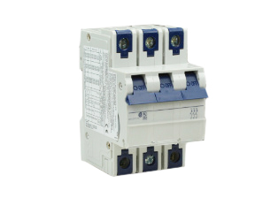 EUROPEAN / INTERNATIONAL CIRCUIT BREAKER, TRIPLE POLE, 16 AMPERE-415 VOLT VDE, 480Y/277VAC UL-CSA, C CURVE DIN RAIL MOUNT. APPROVALS = UL, CSA, VDE. RoHS, CE MARK.