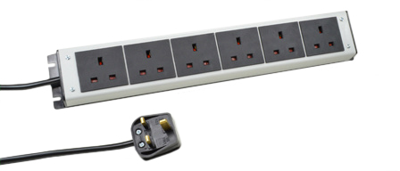 UK, BRITISH, UNITED KINGDOM AMPERE-250 VOLT 6 OUTLET PDU POWER STRIP, BS 1363A TYPE G SOCKETS (UK1-13R), SHUTTERED CONTACTS, 2 POLE-3 WIRE GROUNDING (2P+E), 3.0 METER (9FT-10IN) CORD WITH 13A-250V BS 1362 FUSED ANGLE PLUG (UK1-13P). BLACK/GRAY.

<br><font color="yellow">Notes: </font> 
<br><font color="yellow">*</font> For horizontal rack mount applications use #52019, #52019-BLK rack mounting plates.
<br><font color="yellow">*</font> British, United Kingdom power cords, plugs, GFCI-RCD outlets, connectors, socket strips, extension cords, plug adapters listed below in related products. Scroll down to view.
