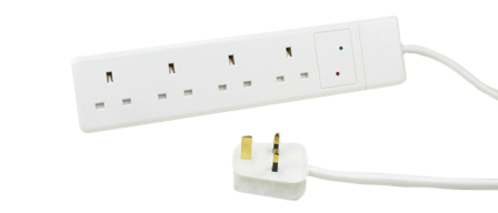 UK, BRITISH, UNITED KINGDOM 13 AMPERE-250 VOLT 4 OUTLET PDU POWER STRIP, SURGE PROTECTION, NEON INDICATOR, BS 1363A TYPE G SOCKETS (UK1-13R), SHUTTERED CONTACTS, 2 POLE-3 WIRE GROUNDING (2P+E), 2.0 METER (6FT-7IN) CORD WITH 13A-250V BS 1362 FUSED ANGLE PLUG (UK1-13P). WHITE.

<br><font color="yellow">Notes: </font> 
<br><font color="yellow">*</font> For horizontal rack mount applications use #52019, #52019-BLK rack mounting plates.
<br><font color="yellow">*</font> British, United Kingdom power cords, plugs, GFCI-RCD outlets, connectors, socket strips, extension cords, plug adapters listed below in related products. Scroll down to view.
