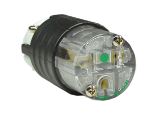 15A-125V HOSPITAL GRADE CONNECTOR, <font color="yellow"> TYPE B</font>, GREEN DOT NEMA 5-15R, POWER CORD DUST / MOISTURE SHIELD, IMPACT RESISTANT NYLON BODY, 2 POLE-3 WIRE GROUNDING (2P+E), TERMINALS ACCEPT 10/3, 12/3, 14/3, 16/3, 18/3 AWG CONDUCTORS, 0.230-0.720" CORD GRIP RANGE. BLACK/CLEAR. UL/CSA LISTED.

<br><font color="yellow">Notes: </font> 
<br><font color="yellow">*</font> Screw torque: Terminal screws = 12 in. lbs., Strain relief / assembly screws = 8-10 in. lbs.
<br><font color="yellow">*</font> Plugs, connectors, receptacles, power cords, power strips, weatherproof outlets are listed below in related products. Scroll down to view.
