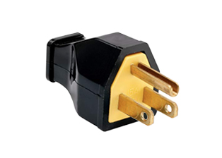 15A-125V NEMA 5-15P PLUG, <font color="yellow"> TYPE B</font>, COMPACT DESIGN, 2 POLE-3 WIRE GROUNDING (<font color="yellow">2P+E</font>). BLACK.

<br><font color="yellow">Notes: </font> 

<br><font color="yellow">*</font> Plug connects with Type B American Outlets Nema 5-15R, 5-20R, Thailand Type O outlets, Multi-Configuration outlets.

<br><font color="yellow">*</font> Max. O.D. cable = 0.370".
<br><font color="yellow">*</font> Terminals accept 18/3, 16/3, 14/3 conductors.
<br><font color="yellow">*</font> Terminal screw torque = 14-18 in. lbs.
<br><font color="yellow">*</font> Plugs, connectors, receptacles, power cords, power strips, weatherproof outlets are listed below in related products.  
