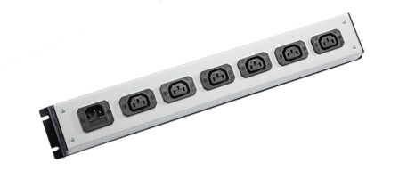 IEC 60320 C-13, C-14 10 AMPERE-250 VOLT 6 OUTLET PDU POWER STRIP, 2 POLE-3 WIRE GROUNDING (2P+E), C-14 FUSED POWER INLET. BLACK/GRAY.

<br><font color="yellow">Notes: </font> 
<br><font color="yellow">*</font> Fused C14 power inlet accepts C13, C15 detachable power cords and rewireable C13, C15 connectors.
<br><font color="yellow">*</font> Complete range of IEC60320 C13 and C19 Power Strips. <a href="https://www.internationalconfig.com/iec-60320-power-strips-multiple-outlet-pdu-power-distribution-units.asp" style="text-decoration: none">C13 and C19 Power Strips Link</a>
<br><font color="yellow">*</font> IEC 60320 C13, C14 PDU outlet strips, detachable power cords, "Y" splitter cords, C14 plugs, C13, C15 connectors, inlets, outlets, sockets, receptacles, plug adapters are listed below in related products. Scroll down to view.
 