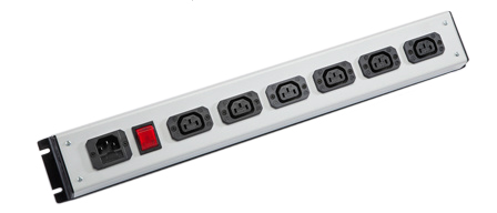 IEC 60320 C-13, C-14 10 AMPERE-250 VOLT 6 OUTLET PDU POWER STRIP, D.P. ILLUMINATED ON/OFF SWITCH, 2 POLE-3 WIRE GROUNDING (2P+E), C-14 FUSED POWER INLET. BLACK/GRAY.

<br><font color="yellow">Notes: </font> 
<br><font color="yellow">*</font> For horizontal rack applications use #52019 or #52019-BLK mounting plate.
<br><font color="yellow">*</font> Fused C14 power inlet accepts C13, C15 detachable power cords and rewireable C13, C15 connectors.
<br><font color="yellow">*</font> Complete range of IEC60320 C13 and C19 Power Strips. <a href="https://www.internationalconfig.com/iec-60320-power-strips-multiple-outlet-pdu-power-distribution-units.asp" style="text-decoration: none">C13 and C19 Power Strips Link</a>
<br><font color="yellow">*</font> IEC 60320 C13, C14 PDU outlet strips, detachable power cords, "Y" splitter cords, C14 plugs, C13, C15 connectors, inlets, outlets, sockets, receptacles, plug adapters are listed below in related products. Scroll down to view.
 
