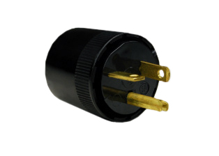 20 AMPERE-250 VOLT PLUG NEMA 6-20P, 2 POLE-3 WIRE GROUNDING (2P+E), NYLON, ACCEPTS 18AWG-12AWG CONDUCTORS, MAX. CORD GRIP = 0.590". BLACK.

<br><font color="yellow">Notes: </font> 
<br><font color="yellow">*</font> Plug has "twist & lock" cord grip design for faster cable assembly.
<br><font color="yellow">*</font> NEMA 6-20 power cords, power strips, plugs, connectors, outlets listed below in related products. Scroll down to view.