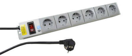 Logilink PDU8C03  Regleta para Rack 19 x 8, cable conexión C14