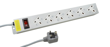 BRITISH, UNITED KINGDOM 13 AMPERE-250 VOLT BS 1363A TYPE G [UK1-13R] 6 RIGHT ANGLE SOCKET PDU POWER STRIP, SHUTTERED CONTACTS, ILLUMINATED 12 AMP. D.P. CIRCUIT BREAKER, 2 POLE-3 WIRE GROUNDING (2P+E), SURFACE OR "19 IN" RACK MOUNT, METAL ENCLOSURE, 2.0 METER (6FT-7IN) CORD, [UK1-13P] BS 1362 13 AMP. FUSED PLUG. GRAY.

<br><font color="yellow">Notes: </font> 
<br><font color="yellow">*</font> Operating Temp. = 0C to +60C.
<br><font color="yellow">*</font> Storage Temp. = -10C to +70C.
<br><font color="yellow">*</font> British, United Kingdom power cords, plugs, GFCI-RCD outlets, connectors, socket strips, extension cords, plug adapters listed below in related products. Scroll down to view.
