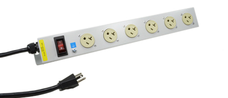 AMERICA, CANADA NEMA 20 AMPERE-125 VOLT NEMA 5-20R 6 OUTLET PDU POWER STRIP, ILLUMINATED 20 AMP. DOUBLE POLE CIRCUIT BREAKER, METAL ENCLOSURE, 19" VERTICAL RACK/SURFACE MOUNTING, 2 POLE-3 WIRE GROUNDING (2P+E), 2.25 METER (7FT-5IN) CORD. GRAY.

<br><font color="yellow">Notes: </font> 
<br><font color="yellow">*</font> Operating temp. = 0C to +60C.
<br><font color="yellow">*</font> Storage temp. = -10C to +70C.
<br><font color="yellow">*</font> America, Canada Nema plugs, outlets, power cords, connectors, outlet strips, GFCI outlets, receptacles listed below in related products. Scroll down to view.
