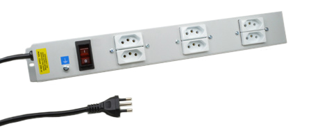 BRAZIL, SOUTH AFRICA ZA 15 AMPERE-250 VOLT PDU POWER STRIP, 6 OUTLET NBR 14136 <font color="yellow"> TYPE N </font> (BR3-20R), SOUTH AFRICA SANS 164-2 (SA1-16R), "19" VERTICAL RACK OR SURFACE MOUNT, METAL ENCLOSURE, ILLUMINATED DOUBLE POLE CIRCUIT BREAKER, 2 POLE-3 WIRE GROUNDING (2P+E), 2.25 METER (7FT-5IN) POWER CORD. GRAY. 

<br><font color="yellow">Notes: </font> 
<br><font color="yellow">*</font> Operating temp. = 0C to +60C.
<br><font color="yellow">*</font> Storage temp. = -10C to +70C.
<br><font color="yellow">*</font> Outlets accepts Type N Brazil 20A-250V, 10A-250V, 2.5A-250V & South Africa 16A-250V Type N Plugs, Power Cords.
<br><font color="yellow">*</font> Plugs, outlets, power cords, GFCI / RCD outlets, connectors, outlet strips, listed below in related products. Scroll down to view.
 
 