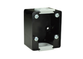WEATHERPROOF IP44, IP54 ** RATED SURFACE MOUNT WALL BOX FOR PANEL MOUNT OUTLETS. BLACK.

<br><font color="yellow">Notes: </font> 
<br><font color="yellow">*</font> Receptacle sealing gasket included.
<br><font color="yellow">*</font> Din rail mountable, use #70125-DIN bracket.
<br><font color="yellow">*</font> Wall box accepts "lift lid" weatherproof outlets and standard versions.
<br><font color="yellow">*</font> **Wall box #70125 is IP44, IP54 rated when combined with IP44, IP54 rated outlets.
<br><font color="yellow">*</font> View print for specific outlets that can be mounted on wall box.
<br><font color="yellow">*</font> Outlets, sockets, receptacles, wall plates and accessories are listed below in related products. Scroll down to view.
