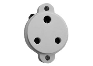 SOUTH AFRICA 15 AMPERE-250 VOLT PANEL MOUNT OUTLET, <font color="yellow"> TYPE M </font>, BS 546, SANS 164-1, (UK2-15R), SHUTTERED CONTACTS, 2 POLE-3 WIRE GROUNDING (2P+E). WHITE.

<br><font color="yellow">Notes: </font>
<br><font color="yellow">*</font><font color="yellow">Panel Mount. </font> 
 <BR><font color="yellow">*</font> Accepts South Africa type M 15A/16A- 250 Volt plugs.
  <br><font color="yellow">*</font> South Africa power cords, outlets, GFCI-RCD receptacles, sockets, plug Adapters listed below in related products. Scroll down to view.


