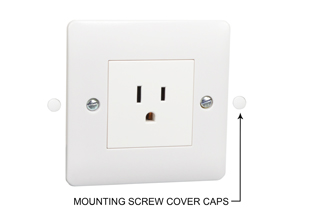 AMERICAN 15 AMPERE-125 VOLT NEMA 5-15R OUTLET, TYPE A, TYPE B, IP20, 86mmX86mm SIZE, 2 POLE-3 WIRE GROUNDING (2P+E). WHITE.

<br><font color="yellow">Notes: </font> 
<BR> <font color="yellow">*</font> Outlet mounts on European, British wall boxes with 60mm (60.3mm) centers.
<br><font color="yellow">*</font> View # 72350X47D, 72350X35D, 72350X25D, 72350-F, 72360, 72360-RED wall box series.
<br><font color="yellow">*</font> Weatherproof cover available, IP55 rated # 74790-A.
<BR><font color="yellow">*</font> Weatherproof enclosure available # 74790X45 (IP66 rated). Cover closes over (down angle) type plugs (Not all plug variations).

<br><font color="yellow">*</font> Universal outlets, GFCI outlets, socket strips, wall boxes, plug adapters are listed below in related products. Scroll down to view.
