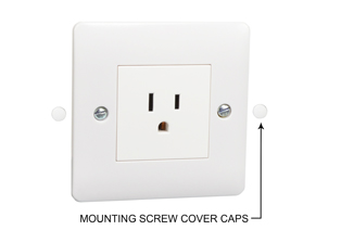 AMERICAN 15 AMPERE-125 VOLT NEMA 5-15R OUTLET, TYPE A, TYPE B, IP20, 86mmX86mm SIZE, 2 POLE-3 WIRE GROUNDING (2P+E). WHITE.

<br><font color="yellow">Notes: </font> 
<BR> <font color="yellow">*</font> Outlet mounts on European, British wall boxes with 60mm (60.3mm) centers.
<br><font color="yellow">*</font> View # 72350X47D, 72350X35D, 72350X25D, 72350-F, 72360, 72360-RED wall box series.
<br><font color="yellow">*</font> Weatherproof cover available, IP55 rated # 74790-A.
<BR><font color="yellow">*</font> Weatherproof enclosure available # 74790X45 (IP66 rated). Cover closes over (down angle) type plugs (Not all plug variations).

<br><font color="yellow">*</font> Universal outlets, GFCI outlets, socket strips, wall boxes, plug adapters are listed below in related products. Scroll down to view.
