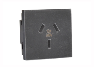 AUSTRALIA, NEW ZEALAND 10 AMPERE-240 VOLT TYPE I OUTLET AS/NZS 4417, AS 3112 (AU1-10R) MODULAR TYPE PANEL/WALL BOX MOUNT, 45mmx45mm SIZE, SHUTTERED CONTACTS, 2 POLE-3 WIRE GROUNDING (2P+E). BLACK.     <br>

<font color="yellow">Notes: </font>    
<br><font color="yellow">*</font> Mounts on American 2X4 wall boxes, requires frame 79120X45-N & wall plate 79130X45-BLK (WPs offered SS, Alum, & White).
<br><font color="yellow">*</font> Mounts on American 4X4 wall boxes, requires frame 79210X45-N & wall plate 79220X45-BLK (WPs offered SS & White).
<br><font color="yellow">*</font><font color="yellow">*</font> Wall plates 79130X45-BLK, 79220X45-BLK are Magnesium color and receptacle 74105X45-BLK-NS is a true all Black color.
<br><font color="yellow">*</font> Mounts on European wall boxes (60mm on center), requires frame # 79250X45-N & wall plate # 79265X45-N.  
<br><font color="yellow">*</font> Surface mount insulated wall boxes # 680602X45 series. Surface mount Metal wall boxes # 79235X45 series.  
<br><font color="yellow">*</font> Surface mount weatherproof, IP66 rated. Requires frame # 730092X45 & # 74790X45 wall box.  
<br><font color="yellow">*</font> Panel mount frames # 79100X45, # 79100X45-ALU. DIN rail mount Frame # 79595X45. <a href="https://www.internationalconfig.com/catalog_pages/pg94.pdf" style="text-decoration: none" target="_blank"> Panel Mount Instruction Guide</a>  
<br><font color="yellow">*</font> Complete range of modular devices and mounting component options. <a href="https://www.internationalconfig.com/modular_electrical_devices.asp" style="text-decoration: none">Modular Devices Link</a>   
<br><font color="yellow">*</font> Wall plates, boxes, outlets, switches, modular GFCI/RCD and circuit breakers are listed below. Scroll down to view.