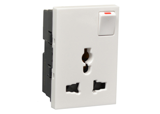 UNIVERSAL, INTERNATIONAL, EUROPEAN, BRITISH, AUSTRALIA, ASIA, THAILAND, 16A-250V, 15A-127V (MAX. RATING), MULTI-CONFIGURATION OUTLET, 67.5mmX45mm MODULAR SIZE, SINGLE POLE SWITCH, SHUTTERED CONTACTS, 2 POLE-3 WIRE GROUNDING (2P+E). WHITE.

<br><font color="yellow">Notes: </font>
<br><font color="yellow">*</font> Plug adapter # 30140 available, provides "Earth" (2P+E) grounding connection for European, German, French Schuko CEE 7/7, CEE 7/4 plugs when used with outlet.  
<br><font color="yellow">*</font> Mounts on American 2X4 wall boxes, requires frame # 79170X45-N & # 79180X45-N wall plate (White, SS). 
<br> <font color="yellow">*</font> Mounts on American 4X4 wall boxes, requires frame # 79210X45-N & # 79220X45-N wall plate (White, SS) & blank 79590X45.
<br><font color="yellow">*</font> Mounts on European wall boxes (121mm on center), requires frame # 730093X45.
<br><font color="yellow">*</font> Surface mount Insulated wall boxes # 680603X45 series. Surface mount Metal wall boxes # 79280X45 series.
<br><font color="yellow">*</font> Surface mount weatherproof, IP66 rated. Requires frame # 730093X45 & # 74792X45 wall box.
<br><font color="yellow">*</font> Complete range of modular devices and mounting component options. <a href="https://www.internationalconfig.com/modular_electrical_devices.asp" style="text-decoration: none">Modular Devices Link</a>
 <br><font color="yellow">*</font> Wall plates, boxes, outlets, switches, modular GFCI/RCD and circuit breakers are listed below. Scroll down to view.

