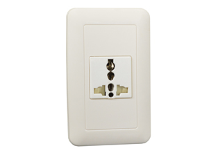 UNIVERSAL MULTI-CONFIGURATION 20 AMPERE-250 VOLT EUROPEAN, BRITISH, DENMARK, SWISS, AUSTRALIA, CHINA, JAPAN, BRAZIL, ARGENTINA, AMERICA NEMA, SOUTH AMERICA, ASIA, THAILAND, ISRAEL OUTLET, SHUTTERED CONTACTS, 2 POLE-3 WIRE GROUNDING (2P+E). IVORY. 

<br><font color="yellow">Notes: </font> 
<br><font color="yellow">*</font> Mounts on American 2x4 wall boxes & International wall boxes with 3.28" (83mm / 84mm) mounting centers.
<br><font color="yellow">*</font> Surface mounts on wall boxes # 74225, # 84225-AR.

<br><font color="yellow">*</font> Weather proof panel mount cover available # 79400-MCS. Note: Not for use on wall boxes # 74225, # 84225-AR.

<br><font color="yellow">*</font> Plug adapter # 74901-SGA available, provides "Earth" grounding connection for European CEE 7/7, CEE 7/4 Schuko plugs.
 