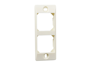 PANEL MOUNTING FRAME. ACCEPTS TWO 36mm X 36mm DEVICES, IVORY.   <br><font color="yellow">Notes: </font>  <br><font color="yellow">*</font> Frame Accepts Modular (36mmX36mm Size) Devices. Modular Outlets, circuit breakers, switches.
<br><font color="yellow">*</font> Available in Black, View # 74940-BLK.
 