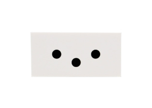 SWITZERLAND 10 AMPERE-250 VOLT SEV 1011 (SW1-10R) MODULAR OUTLET TYPE J, SHUTTERED CONTACTS, 2 POLE-3 WIRE GROUNDING, 22.5mmx45mm SIZE, SNAP-IN MOUNTING. WHITE. 

<br><font color="yellow">Notes: </font>  
<br><font color="yellow">*</font> Mounts on American 2X4 wall boxes, requires frame # 79170X45-N & # 79140X45-N wall plate (White, SS). 
<br> <font color="yellow">*</font> Mounts on American 4X4 wall boxes, requires frame # 79210X45-N & # 79215X45-N wall plate (White) & blank 79590X45.
<br><font color="yellow">*</font> Mounts on European wall boxes (60mm on center), requires frame # 79250X45-N & wall plate # 79266X45-N.
<br><font color="yellow">*</font> Surface mount insulated wall boxes # 680601X45 series. Surface mount Metal wall boxes # 79240X45 series.
<br><font color="yellow">*</font> Surface mount weatherproof, IP66 rated. Requires frame # 730091X45 & # 74790X45 wall box.
<br><font color="yellow">*</font> Panel mount frames # 79110X45, # 79110X45-ALU. <a href="https://www.internationalconfig.com/catalog_pages/pg94.pdf" style="text-decoration: none" target="_blank"> Panel Mount Instruction Guide</a>
<br><font color="yellow">*</font> Complete range of modular devices and mounting component options. <a href="https://www.internationalconfig.com/modular_electrical_devices.asp" style="text-decoration: none">Modular Devices Link</a>
 <br><font color="yellow">*</font> Wall plates, boxes, outlets, switches, modular GFCI/RCD and circuit breakers are listed below. Scroll down to view.


